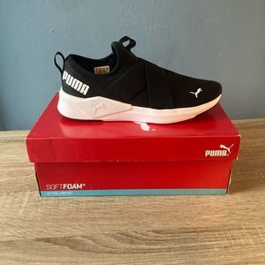 Puma Women's Chroma SoftFoam Athletic Slip-On Shoes Black size 8.5